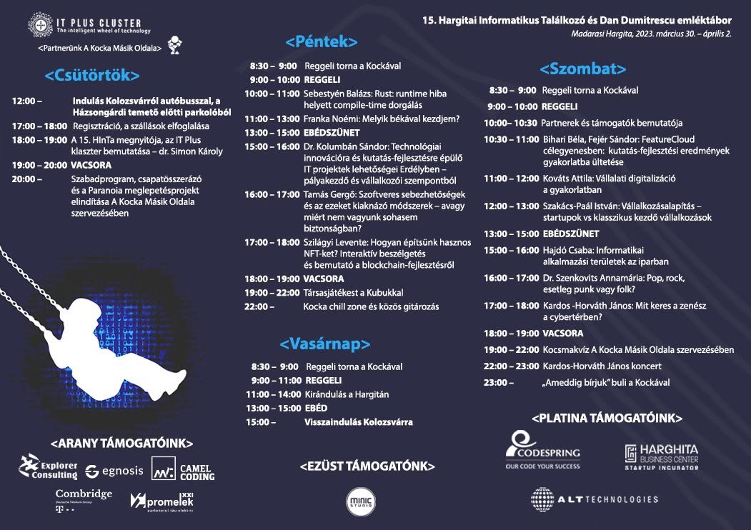XV. HInTa Programfüzet